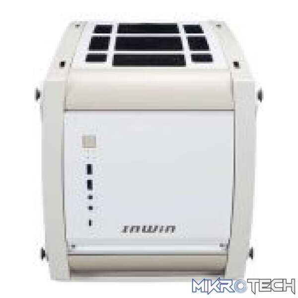 InWin Explorer RGB Modular Tempered Glass Mini-Tower Mini-ITX Case  Bone White - Image 4